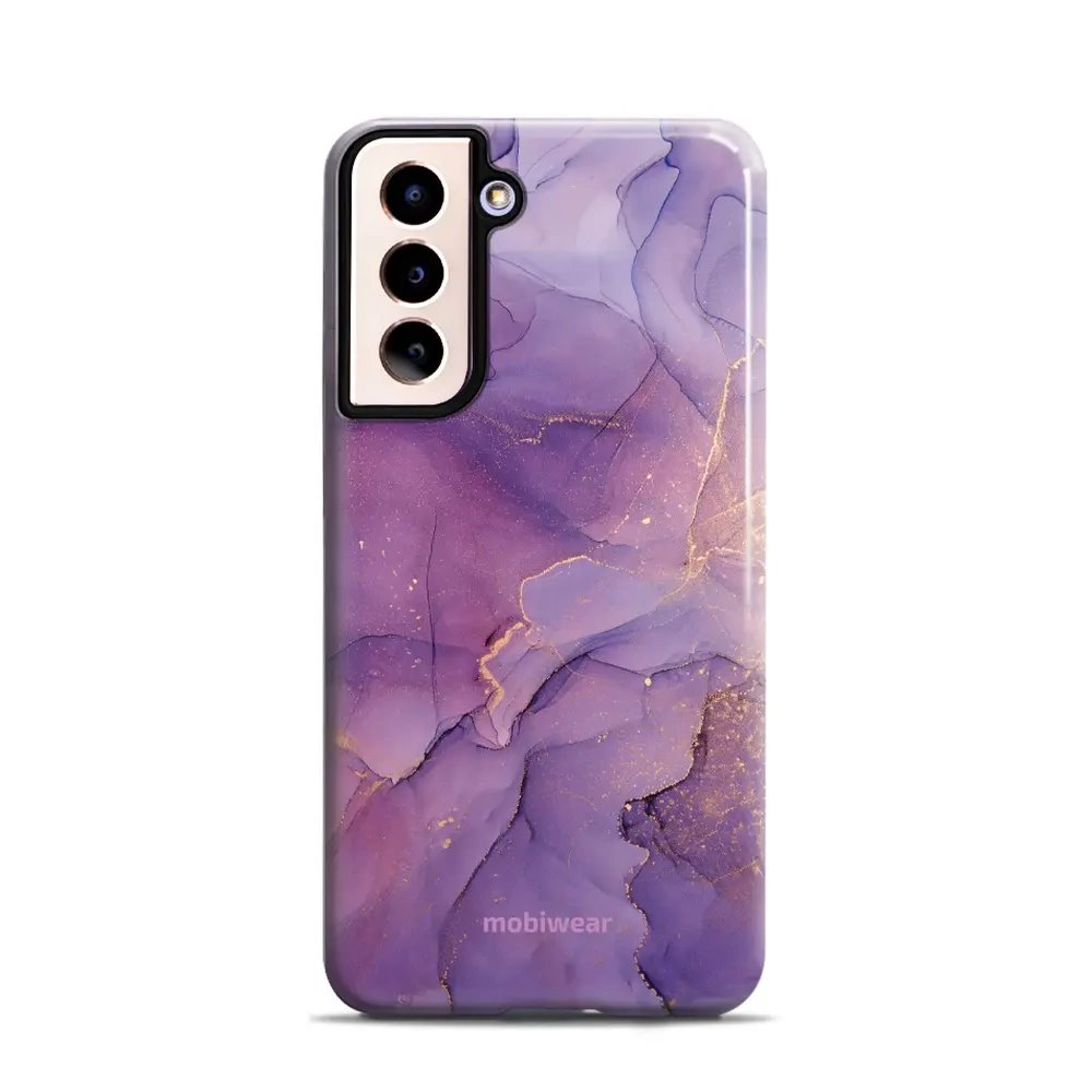 Odolný obal Mobiwear Elite Pro - Samsung Galaxy S21 - EP20E Fialový mramor - VÝPRODEJ