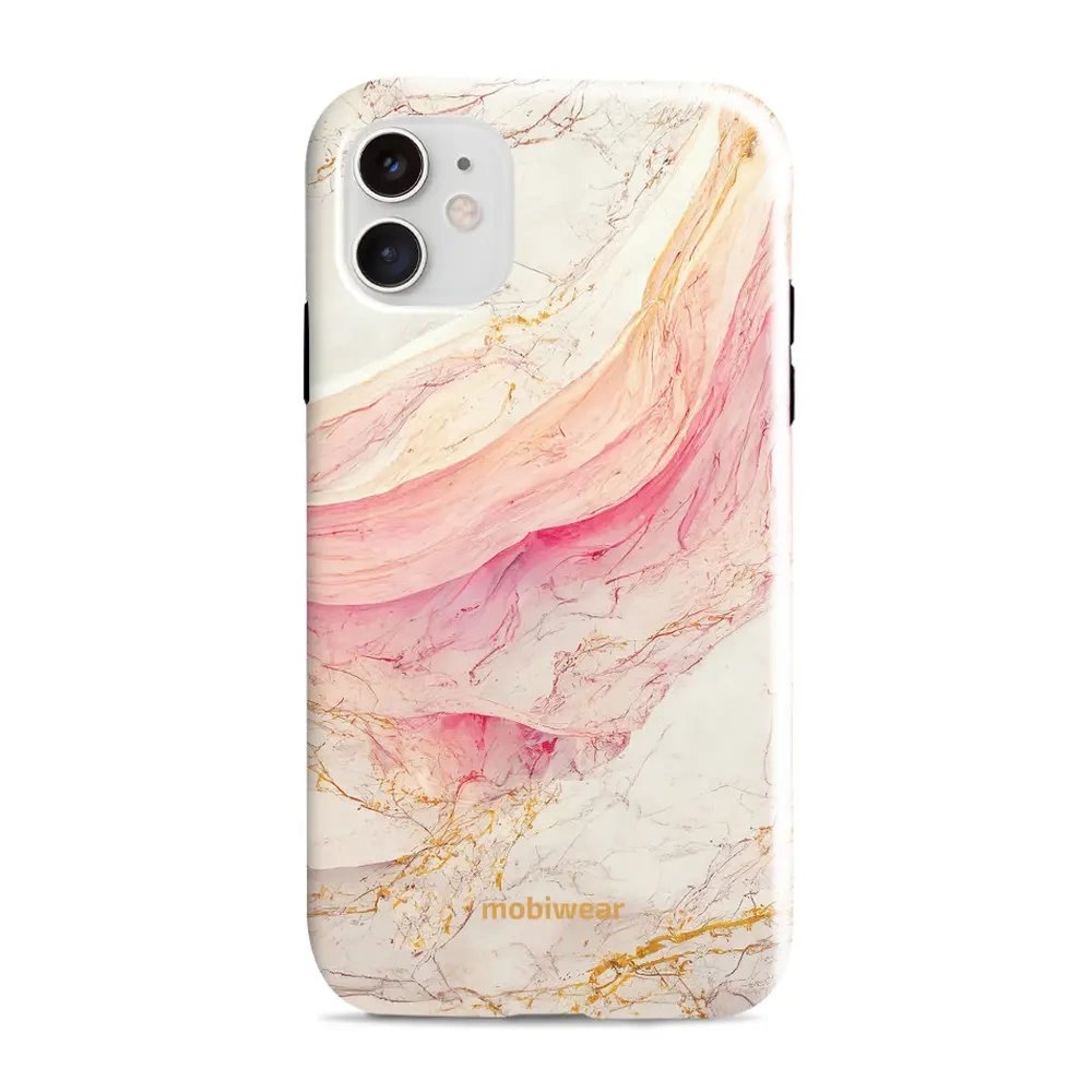 Odolný obal Mobiwear Elite Pro - Apple iPhone 11 - EP32E Růžový a zlatavý mramor
