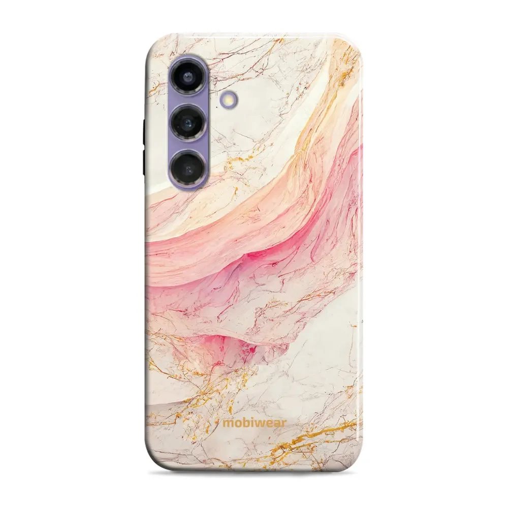 Odolný obal Mobiwear Elite Pro - Samsung Galaxy S24 Plus - EP32E Růžový a zlatavý mramor