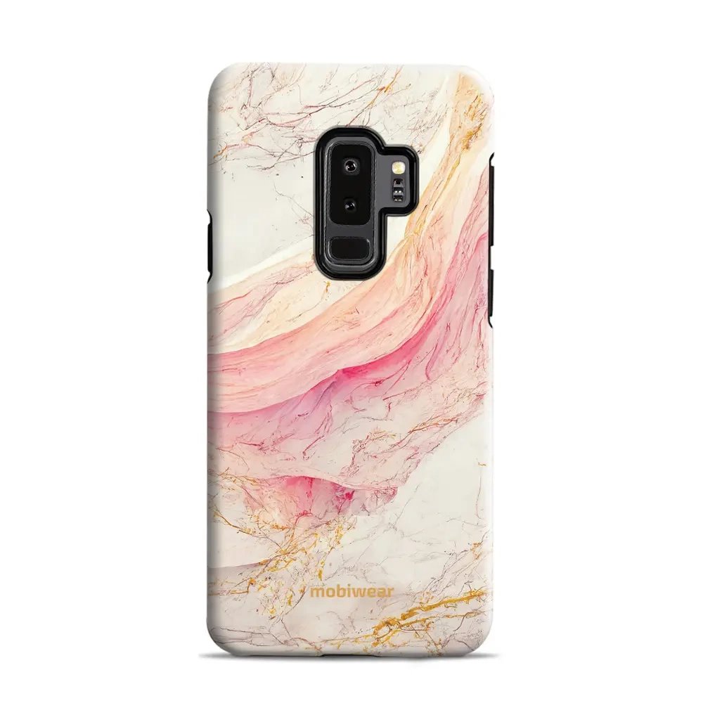 Odolný obal Mobiwear Elite Pro - Samsung Galaxy S9 Plus - EP32E Růžový a zlatavý mramor