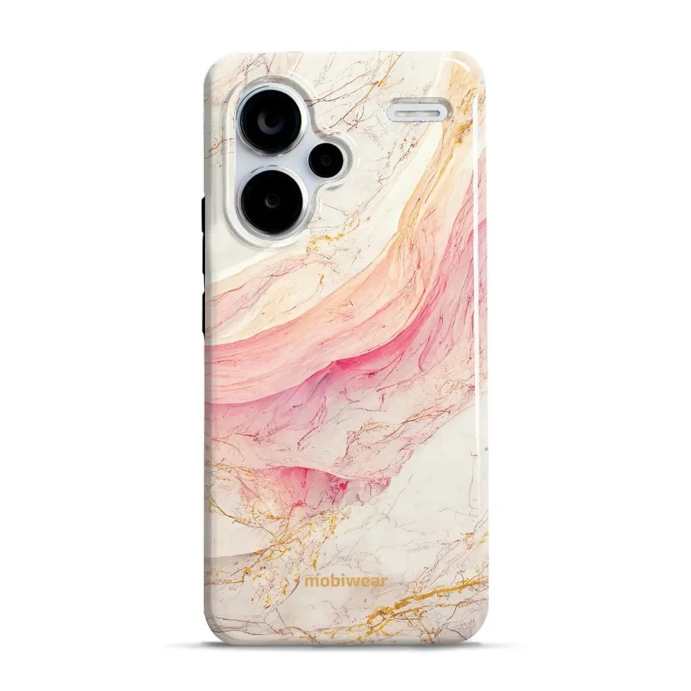 Odolný obal Mobiwear Elite Pro - Xiaomi Redmi Note 13 Pro Plus 5G - EP32E Růžový a zlatavý mramor