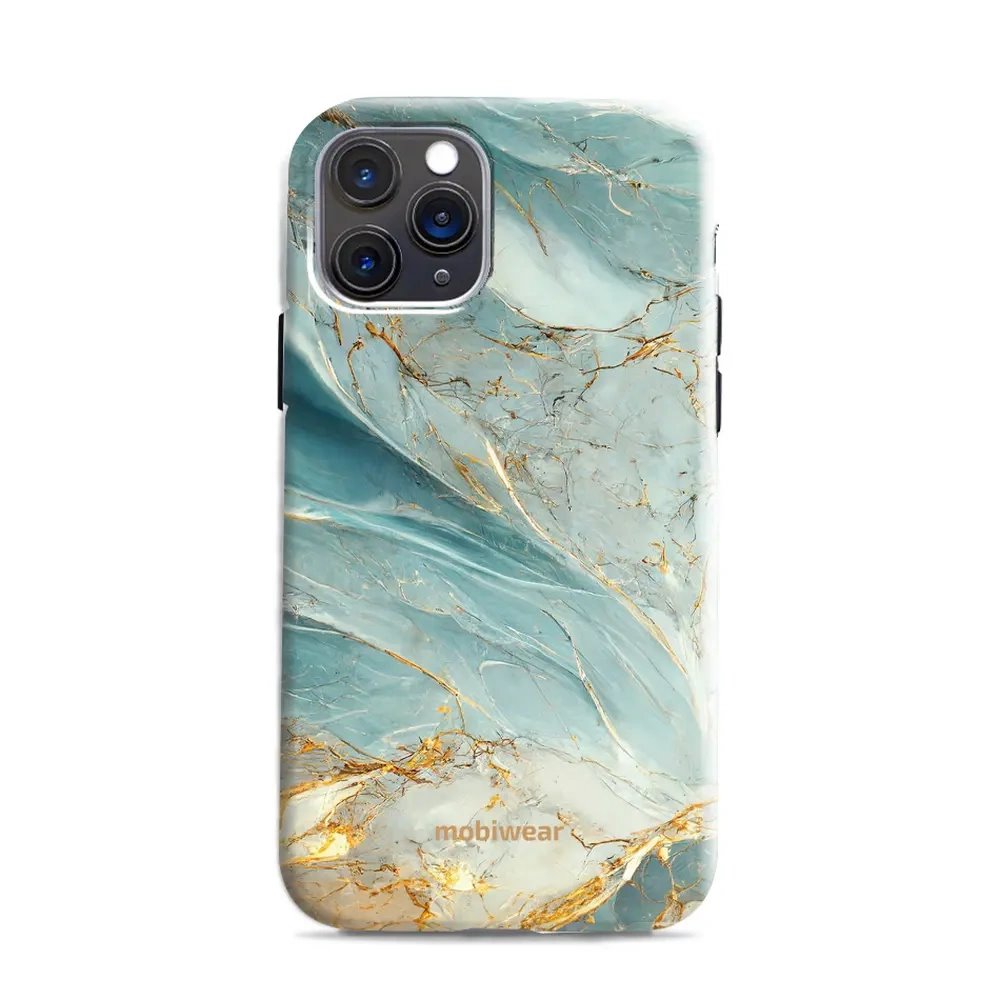 Odolný obal Mobiwear Elite Pro - Apple iPhone 11 Pro - EP34E Zelenkavý a zlatavý mramor