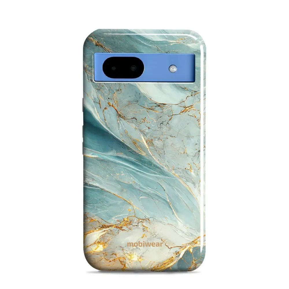 Odolný obal Mobiwear Elite Pro - Google Pixel 8A - EP34E Zelenkavý a zlatavý mramor