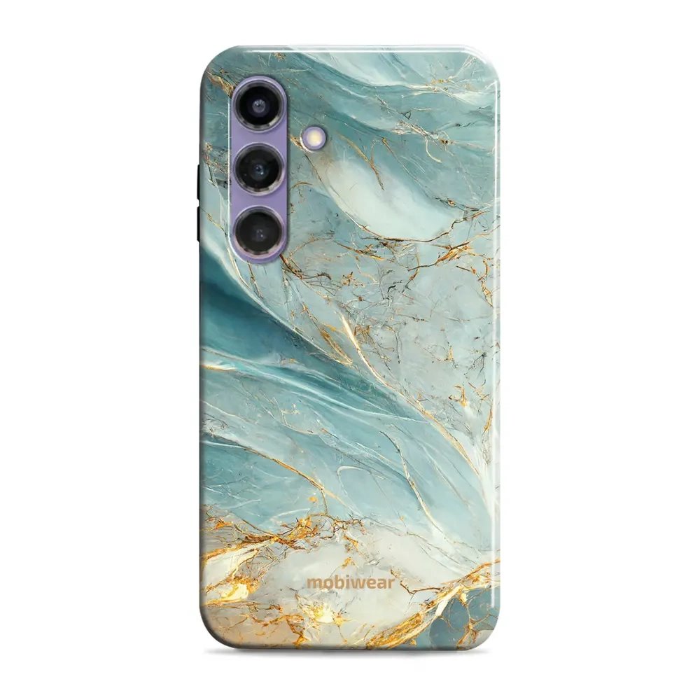 Odolný obal Mobiwear Elite Pro - Samsung Galaxy S24 Plus - EP34E Zelenkavý a zlatavý mramor