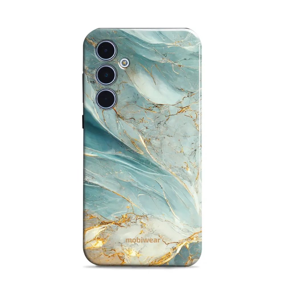 Odolný obal Mobiwear Elite Pro - Samsung Galaxy A35 5G - EP34E Zelenkavý a zlatavý mramor