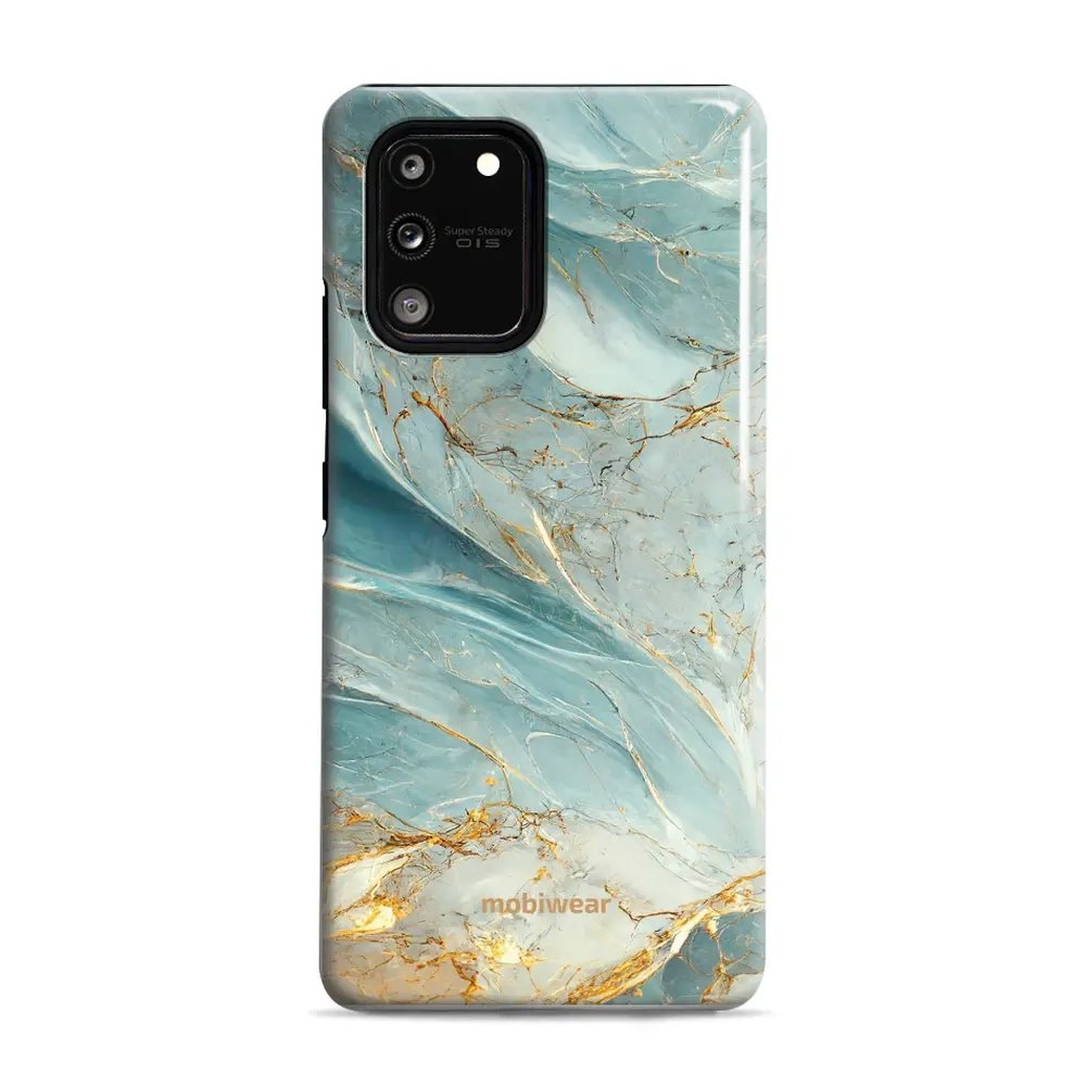 Odolný obal Mobiwear Elite Pro - Samsung Galaxy S10 Lite - EP34E Zelenkavý a zlatavý mramor