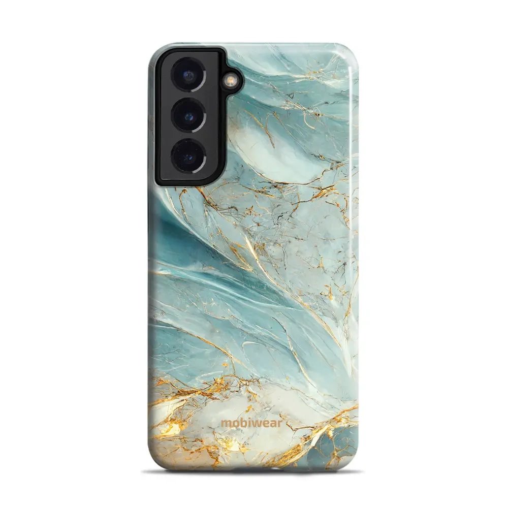 Odolný obal Mobiwear Elite Pro - Samsung Galaxy S22 Plus - EP34E Zelenkavý a zlatavý mramor