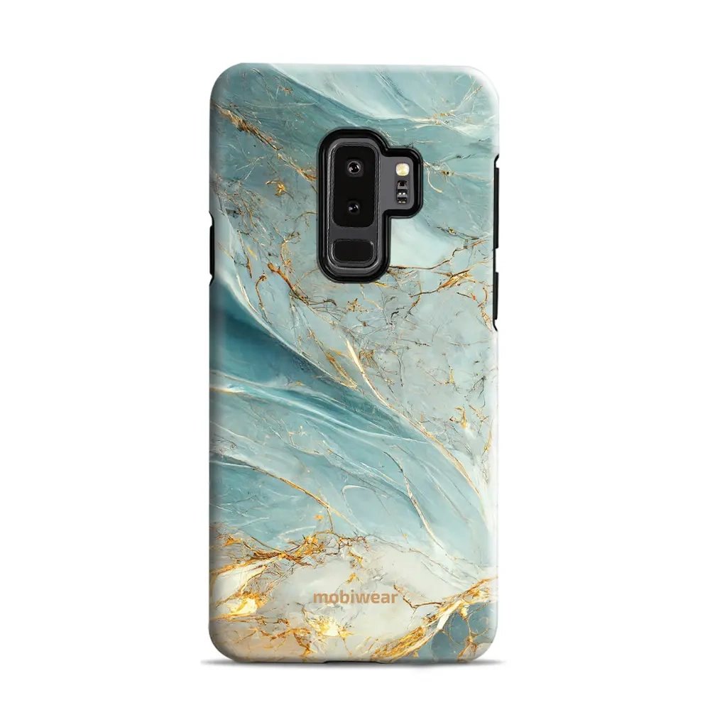 Odolný obal Mobiwear Elite Pro - Samsung Galaxy S9 Plus - EP34E Zelenkavý a zlatavý mramor