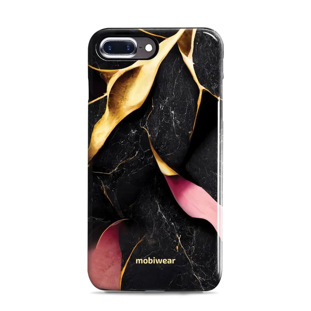 Odolný obal Mobiwear Elite Pro - Apple iPhone 7 Plus / 8 Plus - EP35E Černý a zlatavý mramor