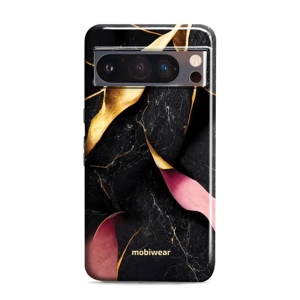 Odolný obal Mobiwear Elite Pro - Google Pixel 8 Pro - EP35E Černý a zlatavý mramor