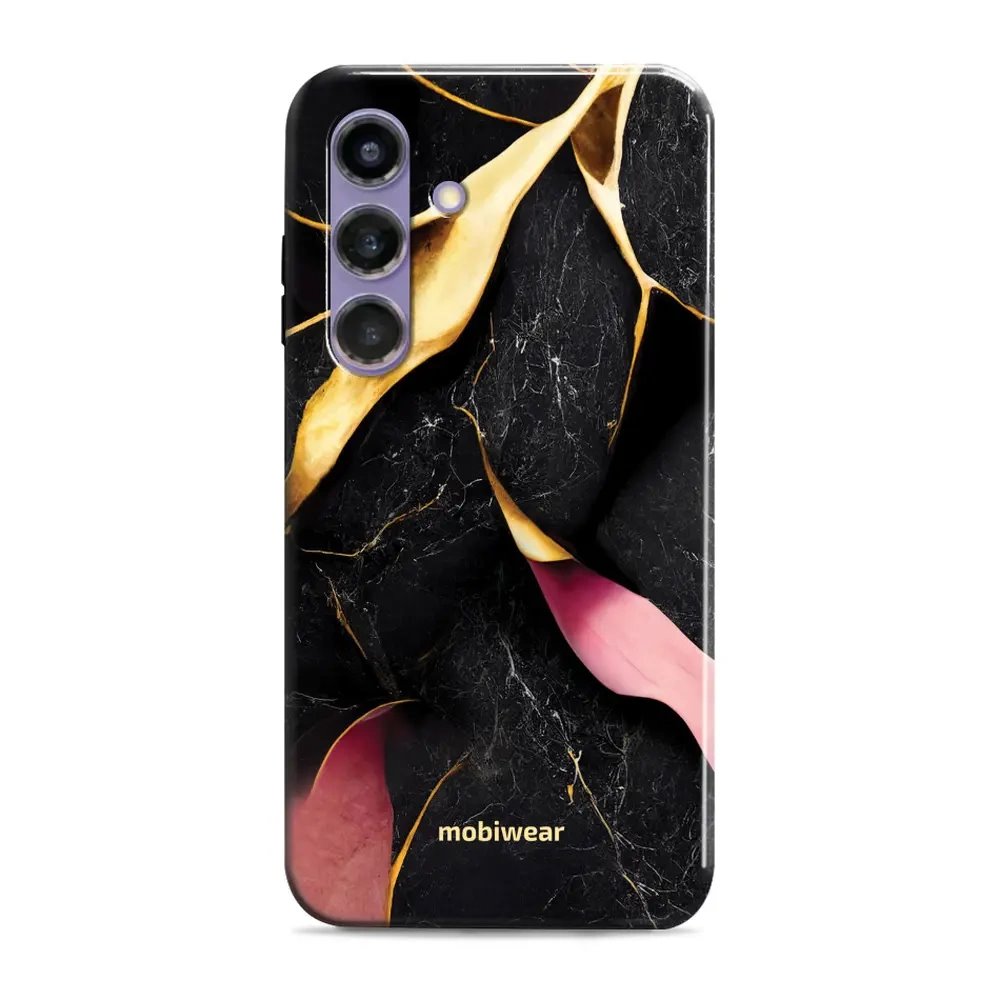 Odolný obal Mobiwear Elite Pro - Samsung Galaxy S24 Plus - EP35E Černý a zlatavý mramor