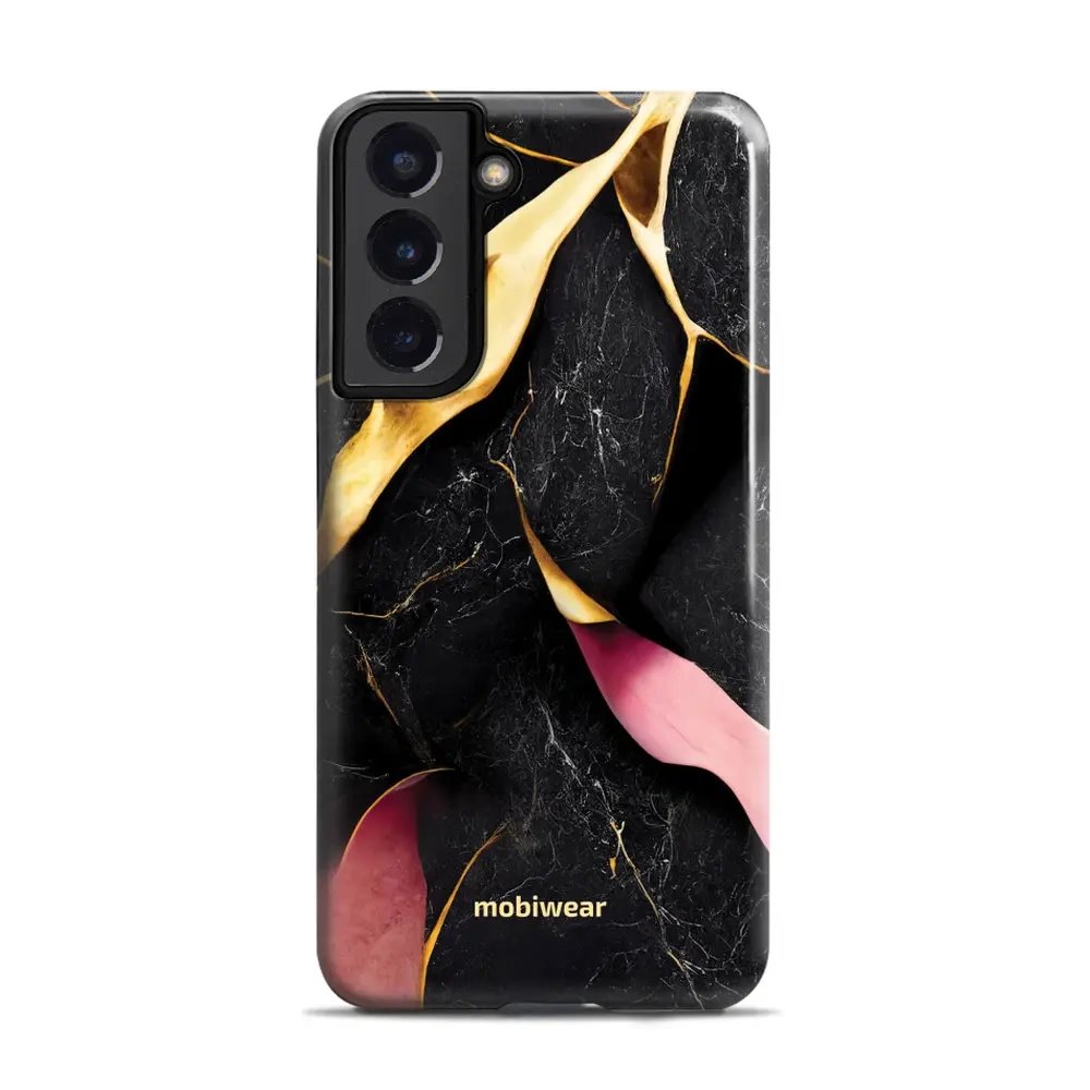 Odolný obal Mobiwear Elite Pro - Samsung Galaxy S22 Plus - EP35E Černý a zlatavý mramor