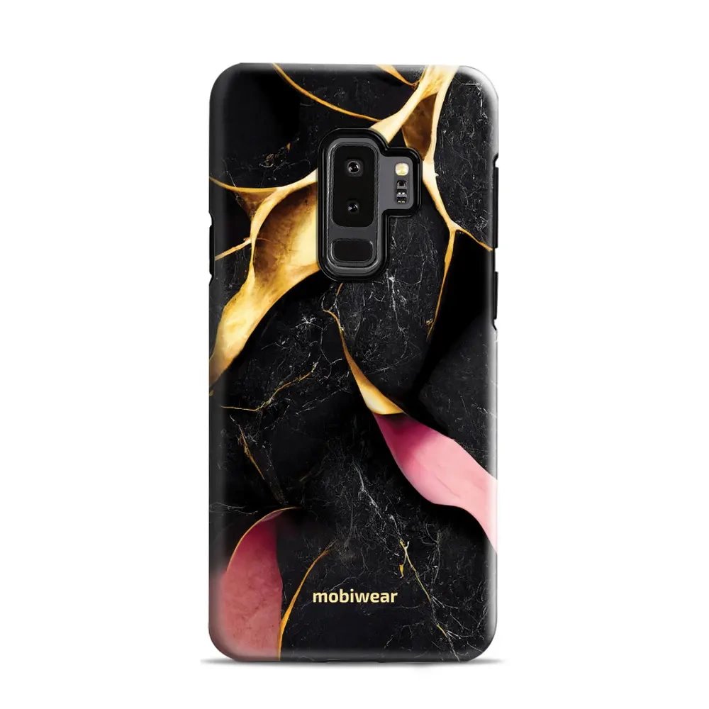 Odolný obal Mobiwear Elite Pro - Samsung Galaxy S9 Plus - EP35E Černý a zlatavý mramor