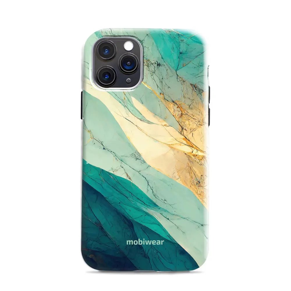 Odolný obal Mobiwear Elite Pro - Apple iPhone 11 Pro - EP37E Zlatavý a zelenkavý mramor