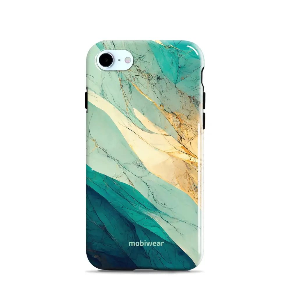 Odolný obal Mobiwear Elite Pro - Apple iPhone 7 / 8 / SE 2020 / SE 2022 - EP37E Zlatavý a zelenkavý mramor