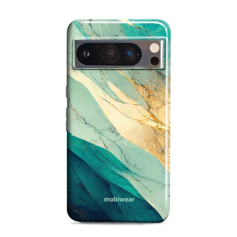 Odolný obal Mobiwear Elite Pro - Google Pixel 8 Pro - EP37E Zlatavý a zelenkavý mramor