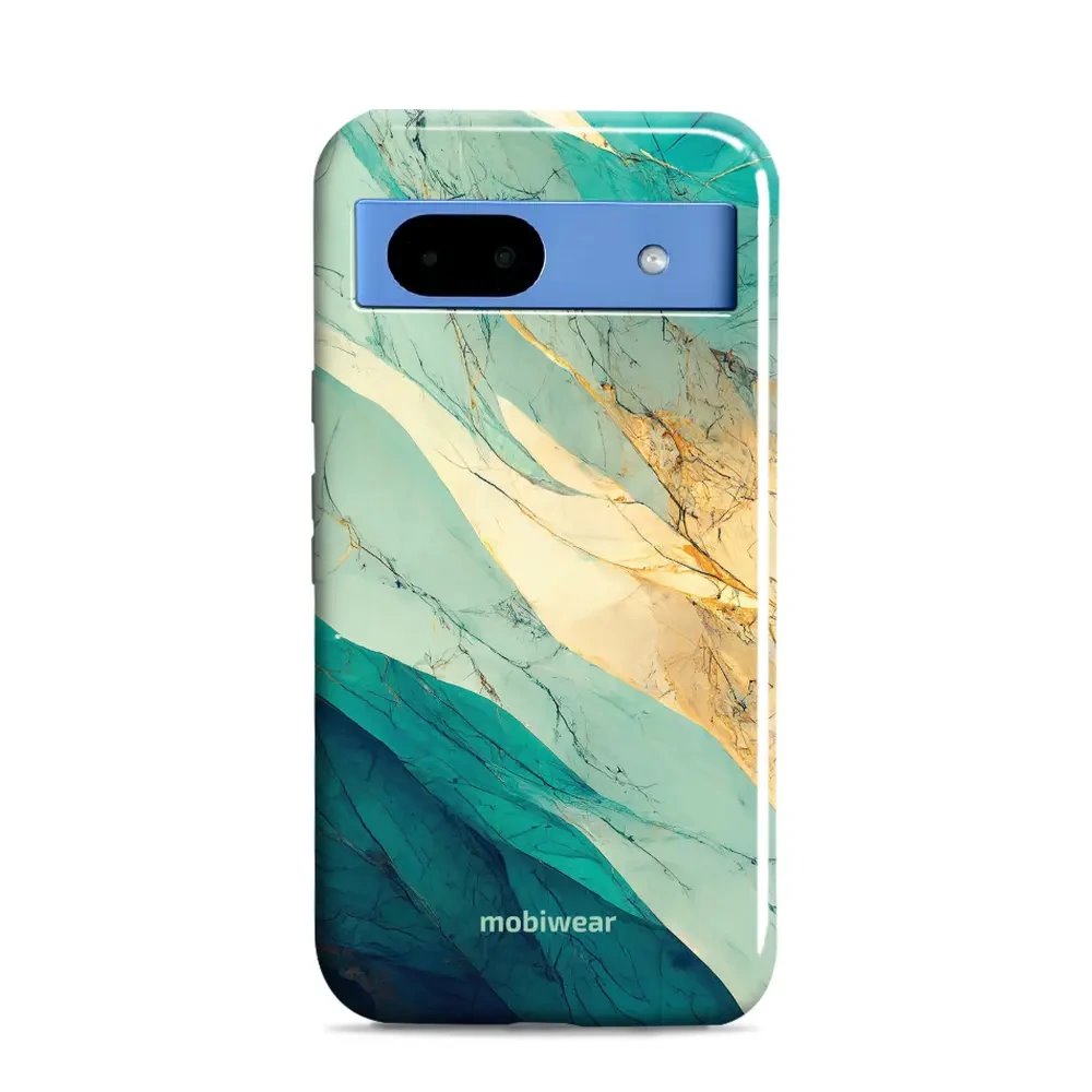 Odolný obal Mobiwear Elite Pro - Google Pixel 8A - EP37E Zlatavý a zelenkavý mramor