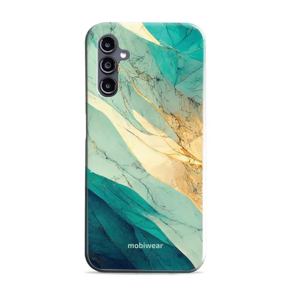 Odolný obal Mobiwear Elite Pro - Samsung Galaxy A14 / A14 5G - EP37E Zlatavý a zelenkavý mramor - VÝPRODEJ