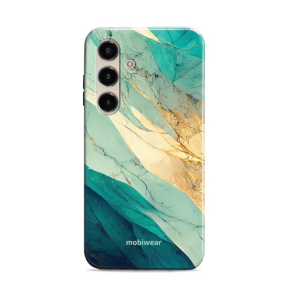 Odolný obal Mobiwear Elite Pro - Samsung Galaxy S24 - EP37E Zlatavý a zelenkavý mramor