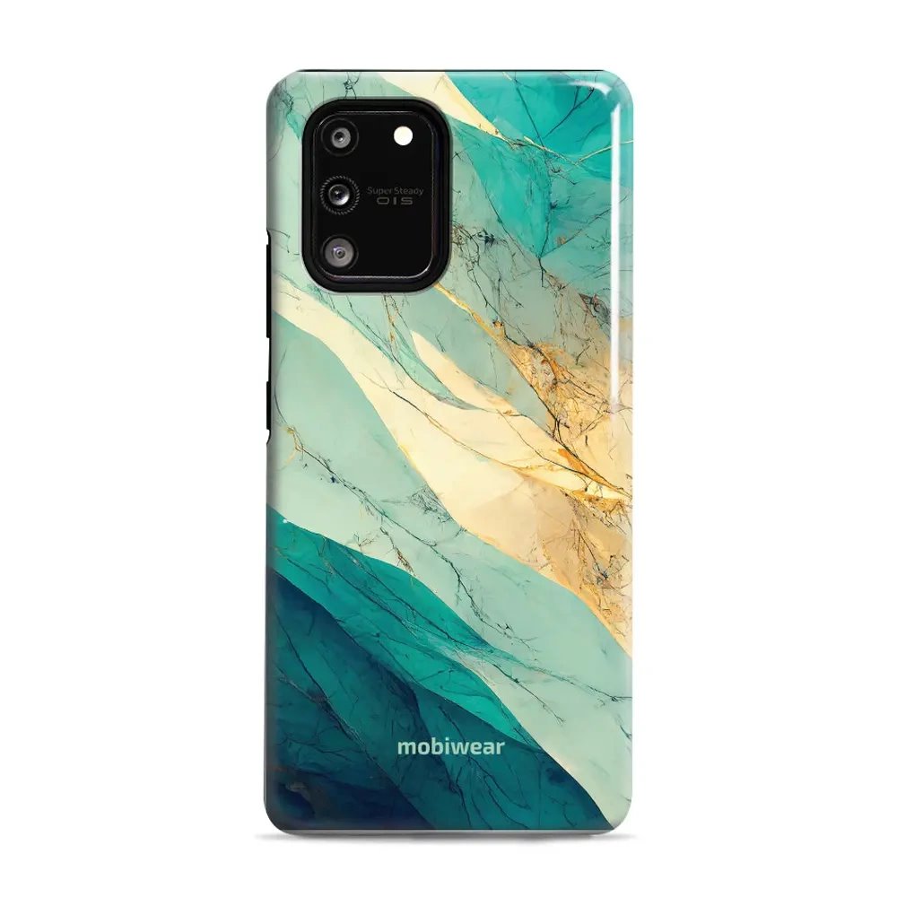 Odolný obal Mobiwear Elite Pro - Samsung Galaxy S10 Lite - EP37E Zlatavý a zelenkavý mramor