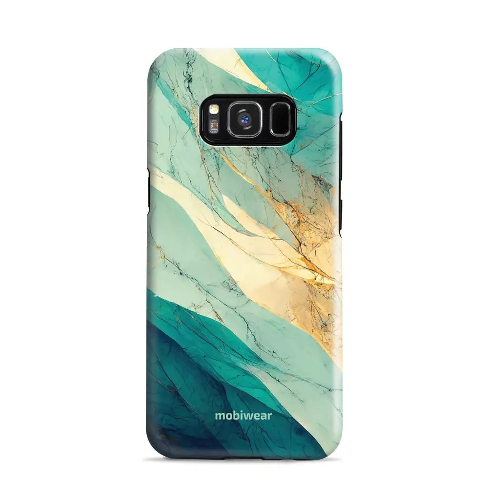 Odolný obal Mobiwear Elite Pro - Samsung Galaxy S8 - EP37E Zlatavý a zelenkavý mramor