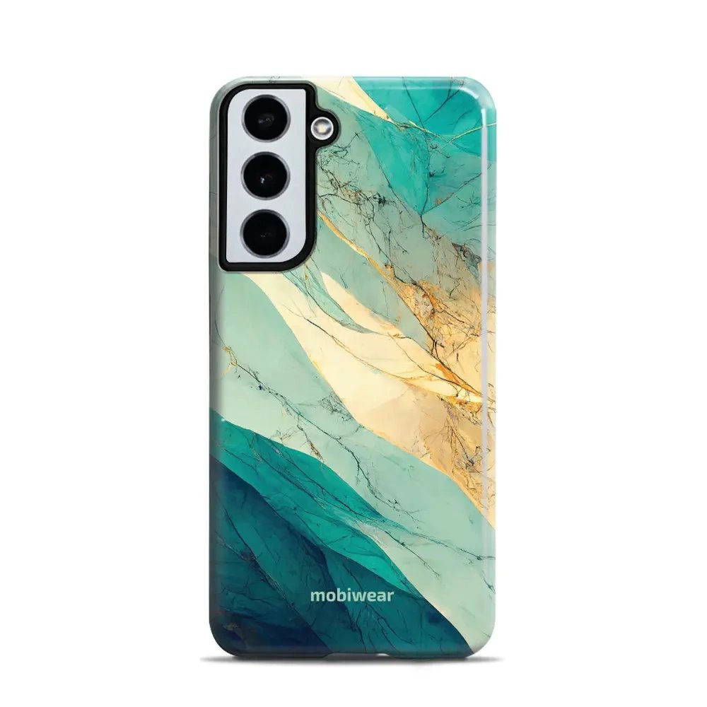 Odolný obal Mobiwear Elite Pro - Samsung Galaxy S22 - EP37E Zlatavý a zelenkavý mramor