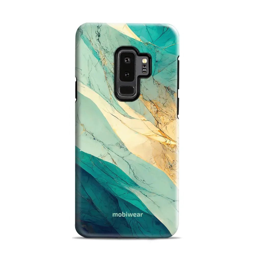 Odolný obal Mobiwear Elite Pro - Samsung Galaxy S9 Plus - EP37E Zlatavý a zelenkavý mramor