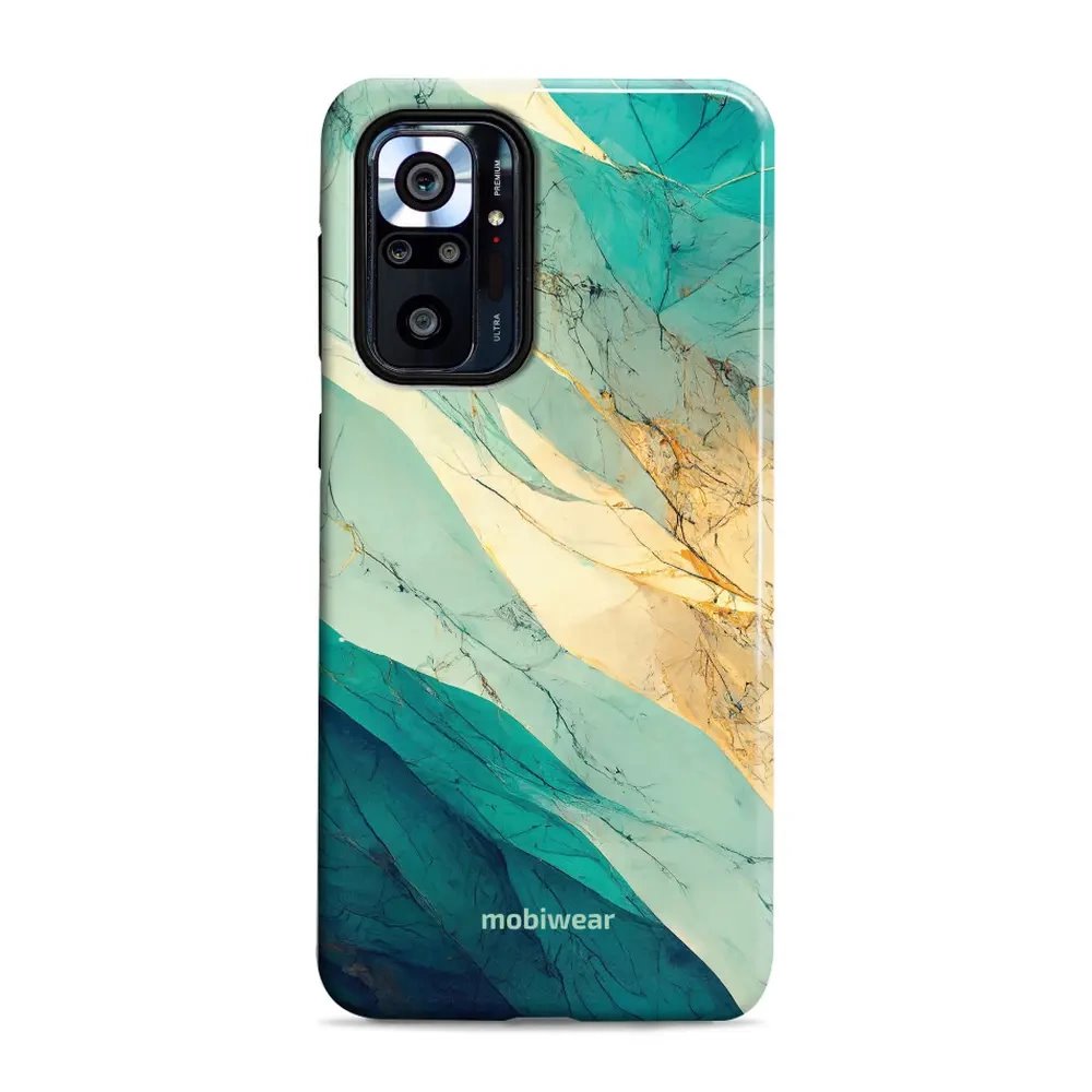 Odolný obal Mobiwear Elite Pro - Xiaomi Redmi Note 10 Pro - EP37E Zlatavý a zelenkavý mramor