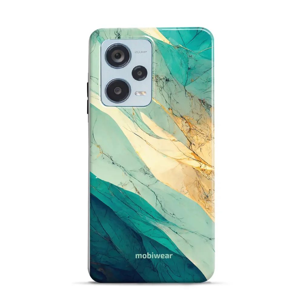 Odolný obal Mobiwear Elite Pro - Xiaomi Redmi Note 12 Pro Plus 5G - EP37E Zlatavý a zelenkavý mramor