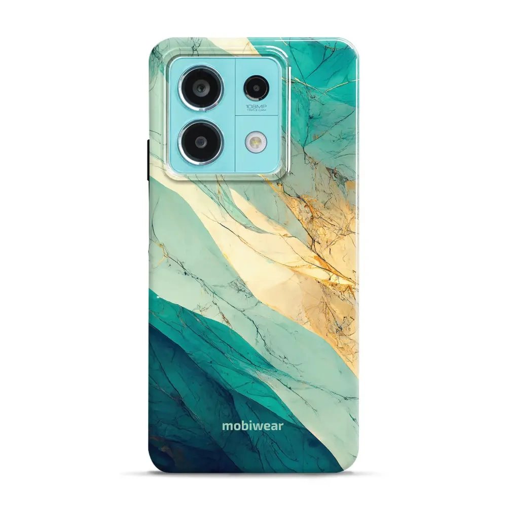 Odolný obal Mobiwear Elite Pro - Xiaomi Redmi Note 13 5G - EP37E Zlatavý a zelenkavý mramor
