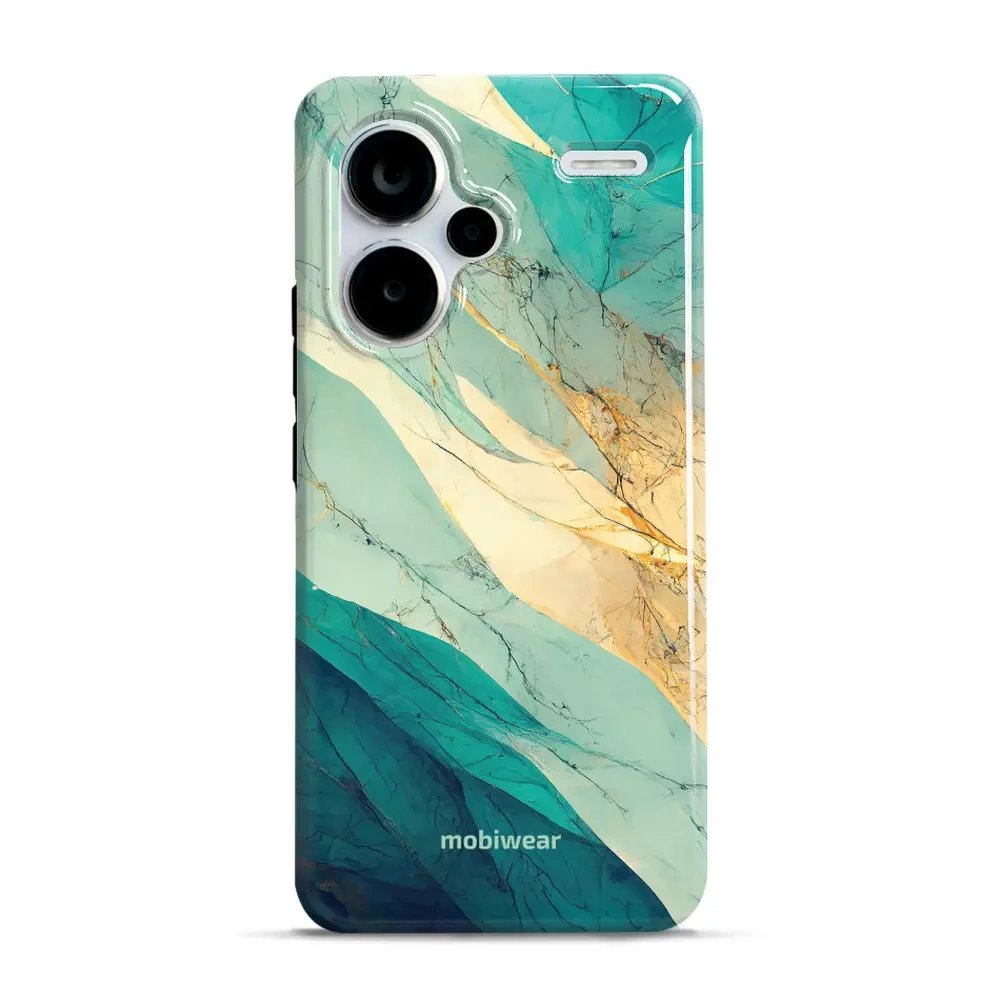 Odolný obal Mobiwear Elite Pro - Xiaomi Redmi Note 13 Pro Plus 5G - EP37E Zlatavý a zelenkavý mramor