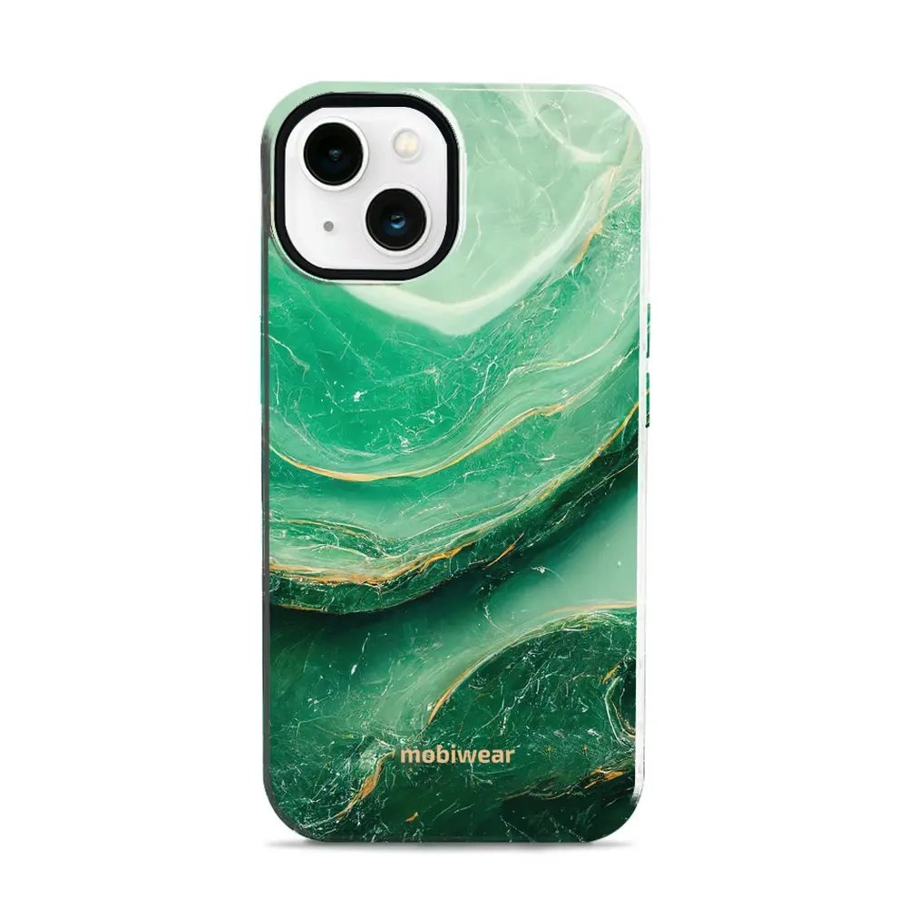 Odolný obal Mobiwear Elite Pro - Apple iPhone 13 - EP38E Zelený mramor