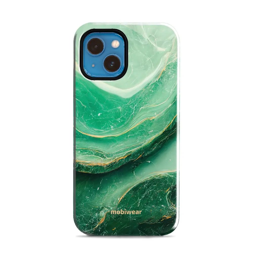 Odolný obal Mobiwear Elite Pro - Apple iPhone 13 Mini - EP38E Zelený mramor