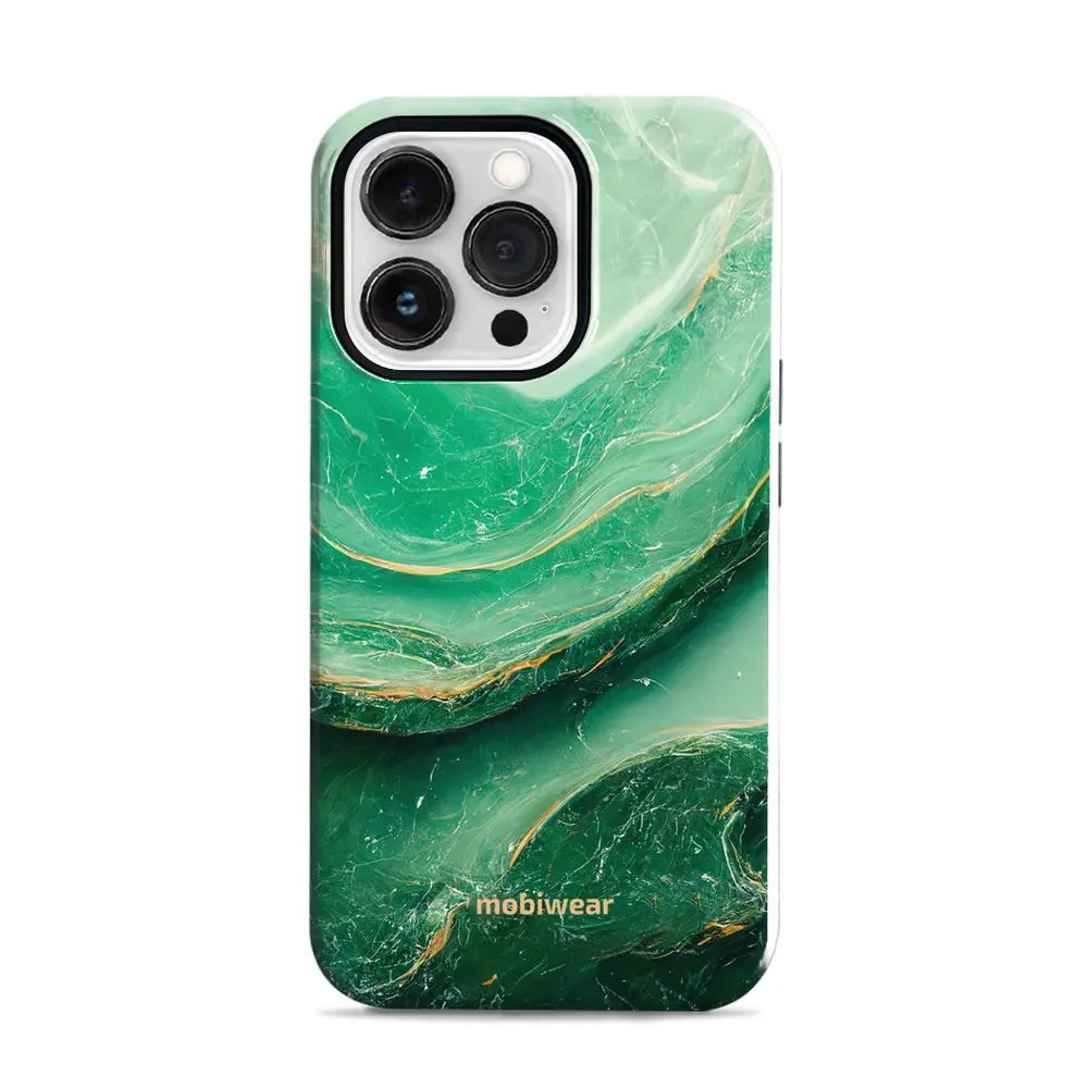 Odolný obal Mobiwear Elite Pro - Apple iPhone 13 Pro - EP38E Zelený mramor
