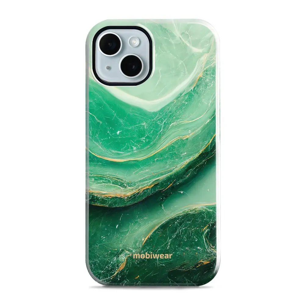 Odolný obal Mobiwear Elite Pro - Apple iPhone 14 - EP38E Zelený mramor
