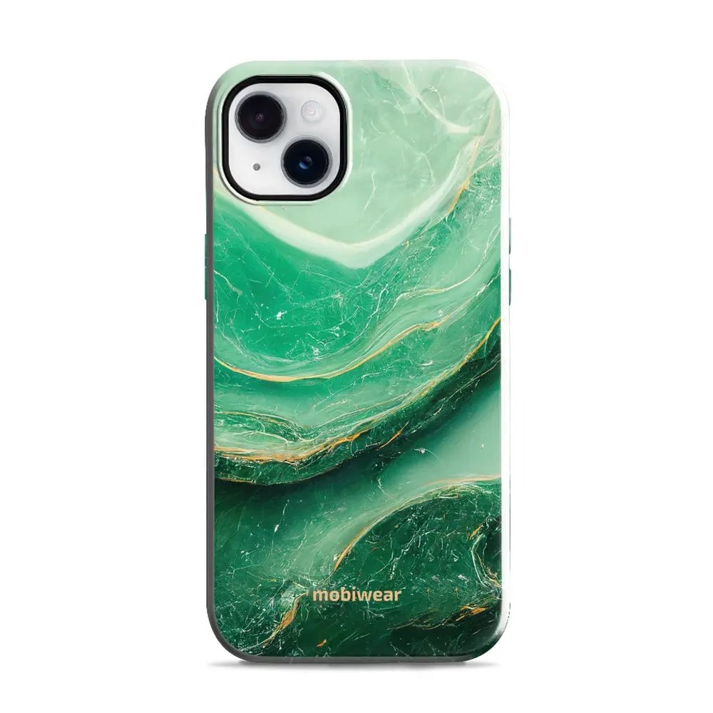 Odolný obal Mobiwear Elite Pro - Apple iPhone 14 Plus - EP38E Zelený mramor