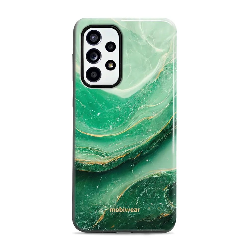 Odolný obal Mobiwear Elite Pro - Samsung Galaxy A52 / A52 5G / A52s - EP38E Zelený mramor