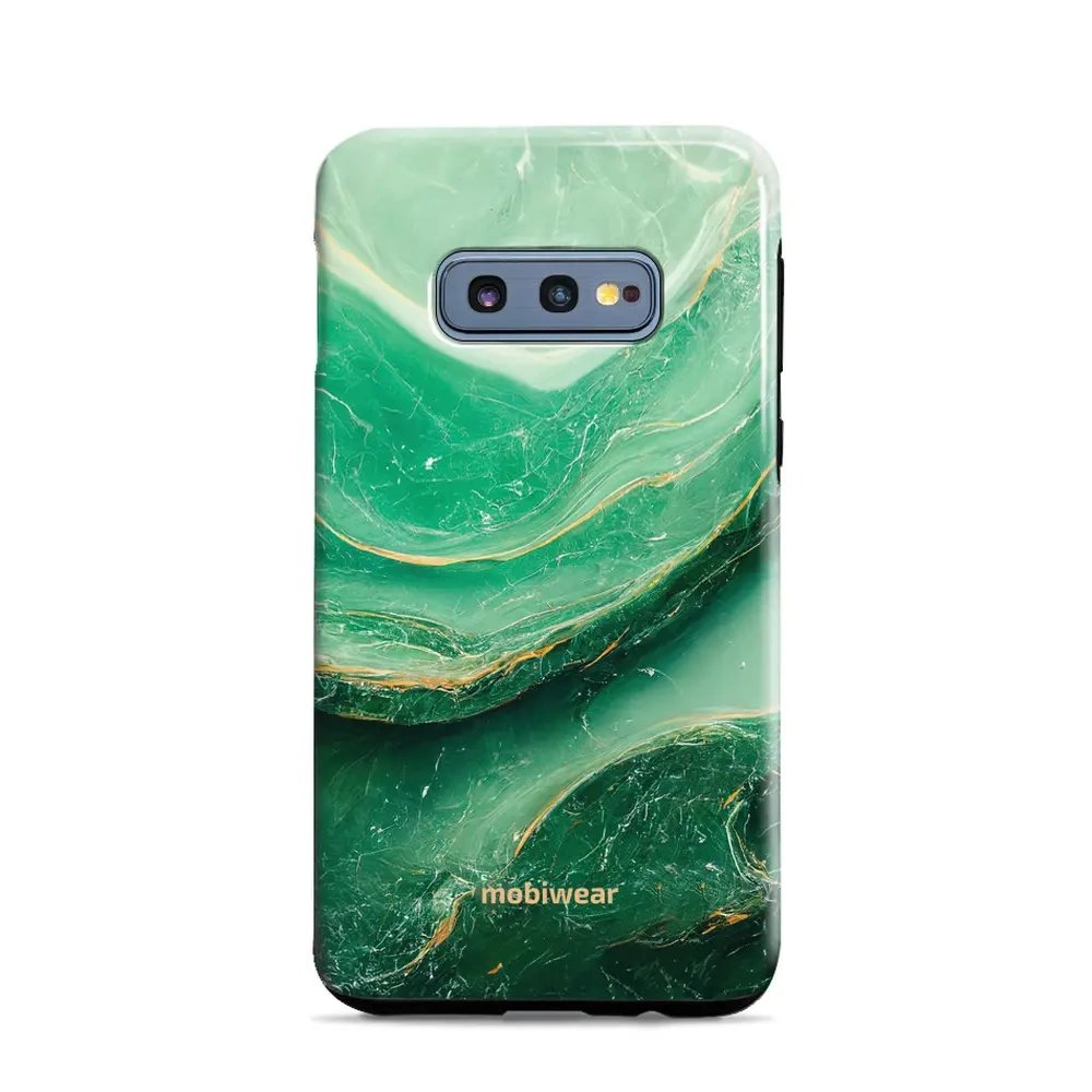 Odolný obal Mobiwear Elite Pro - Samsung Galaxy S10e - EP38E Zelený mramor