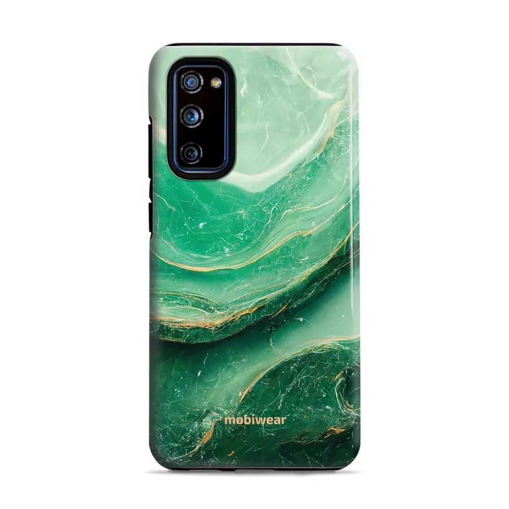 Odolný obal Mobiwear Elite Pro - Samsung Galaxy S20 FE - EP38E Zelený mramor