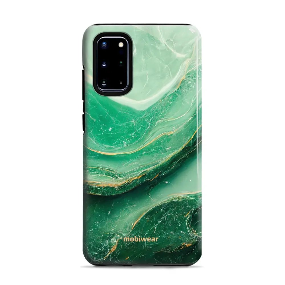Odolný obal Mobiwear Elite Pro - Samsung Galaxy S20 Plus - EP38E Zelený mramor