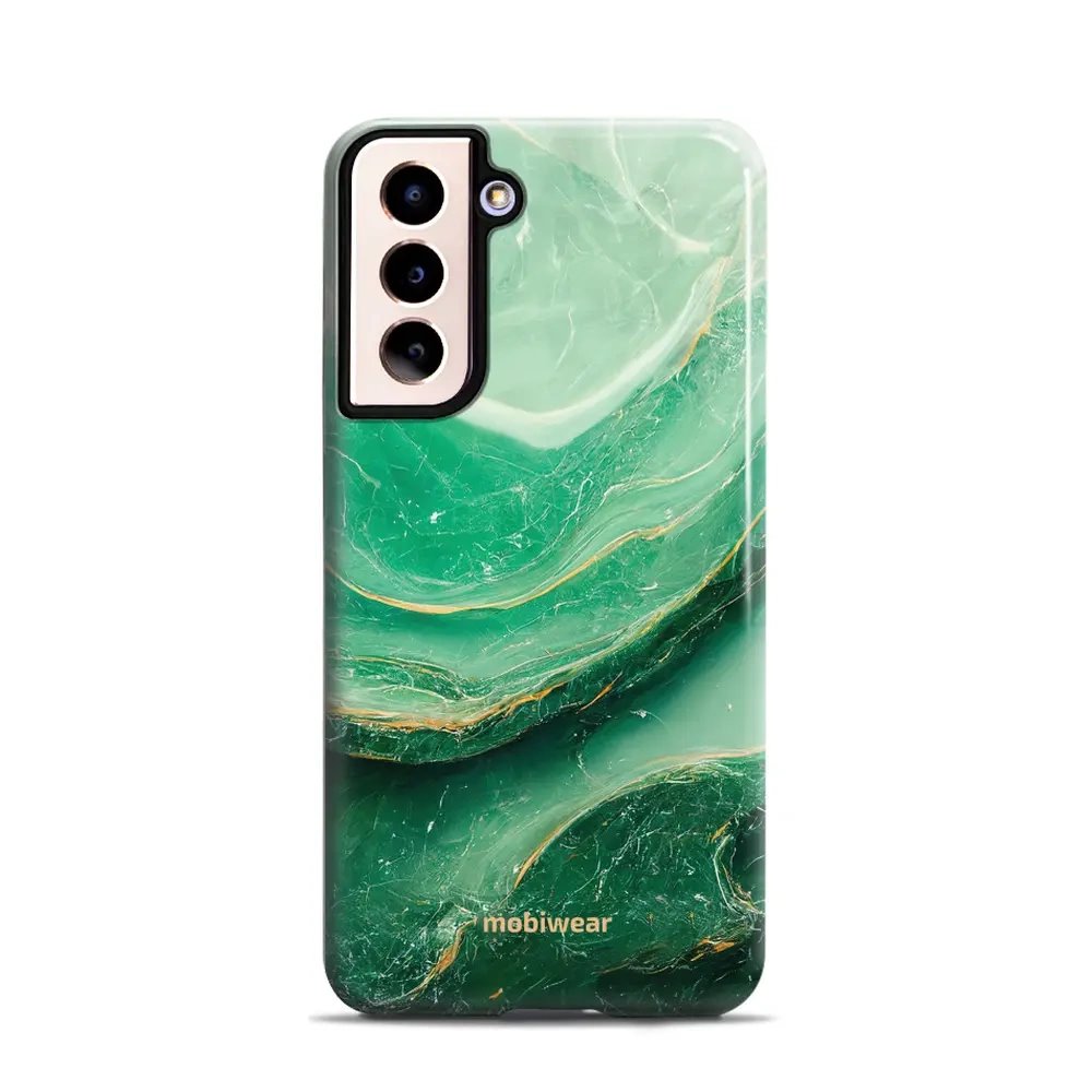 Odolný obal Mobiwear Elite Pro - Samsung Galaxy S21 - EP38E Zelený mramor