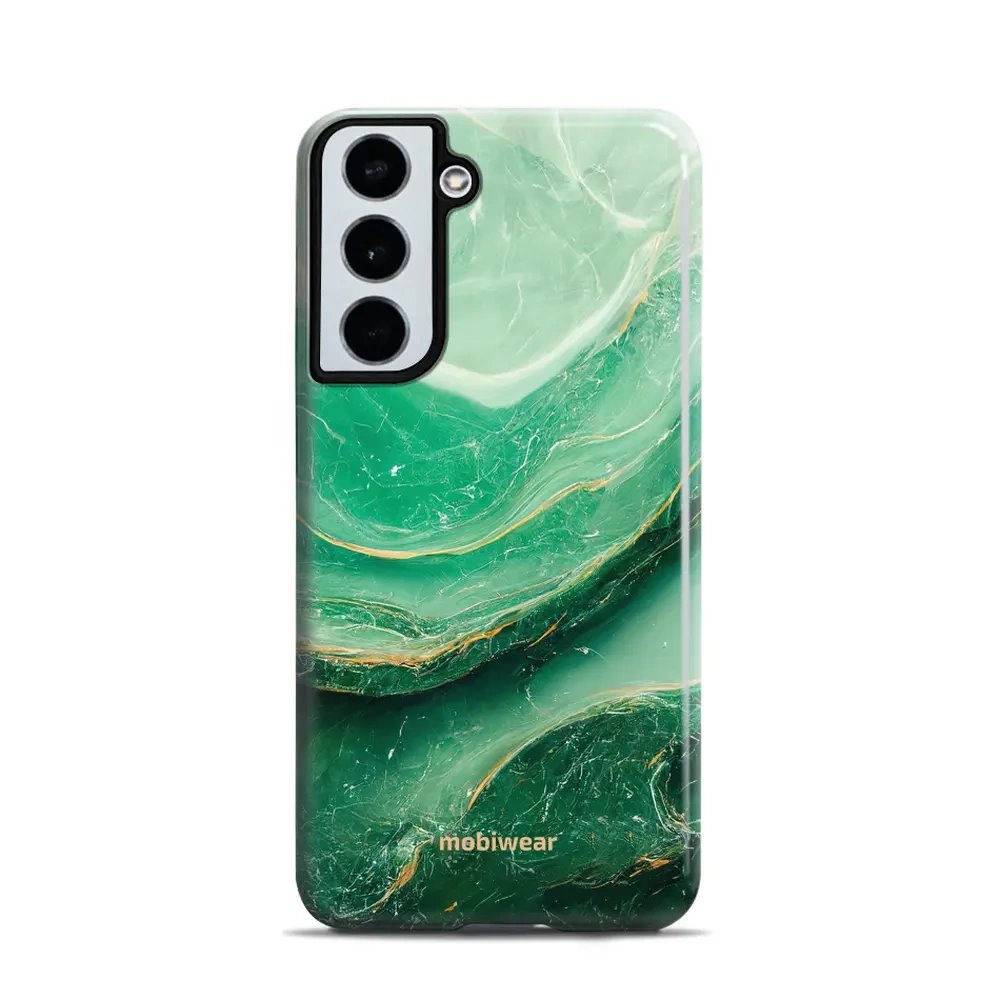 Odolný obal Mobiwear Elite Pro - Samsung Galaxy S22 - EP38E Zelený mramor