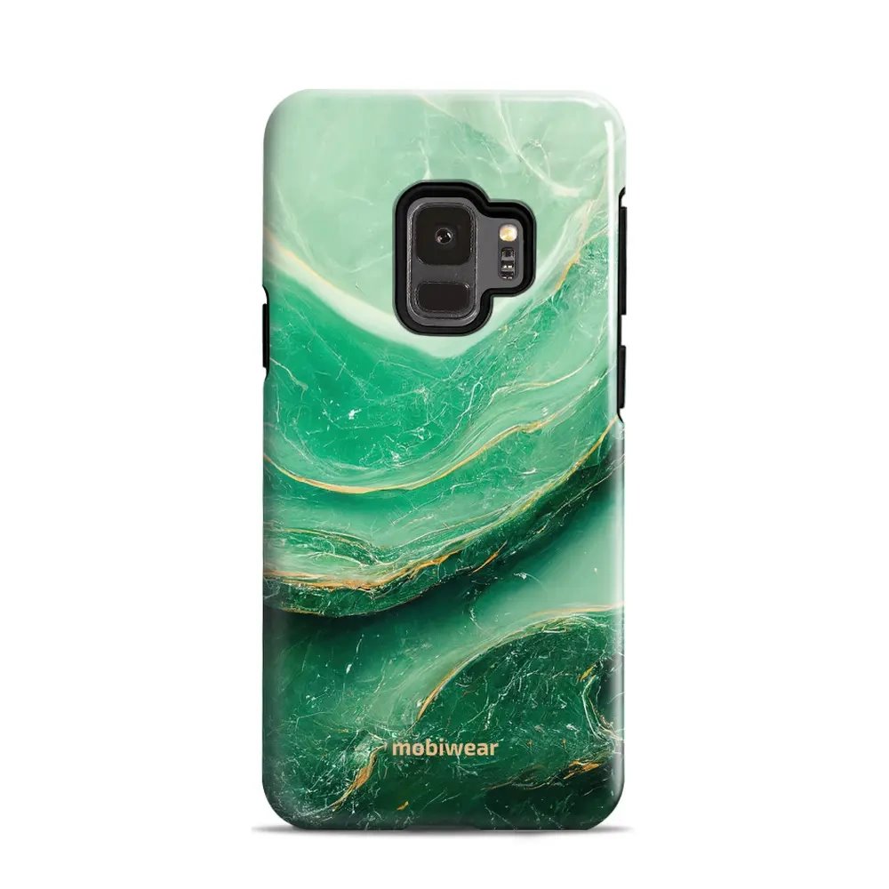 Odolný obal Mobiwear Elite Pro - Samsung Galaxy S9 - EP38E Zelený mramor
