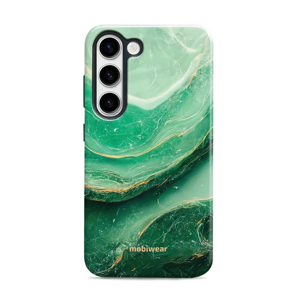 Odolný obal Mobiwear Elite Pro - Samsung Galaxy S23 - EP38E Zelený mramor