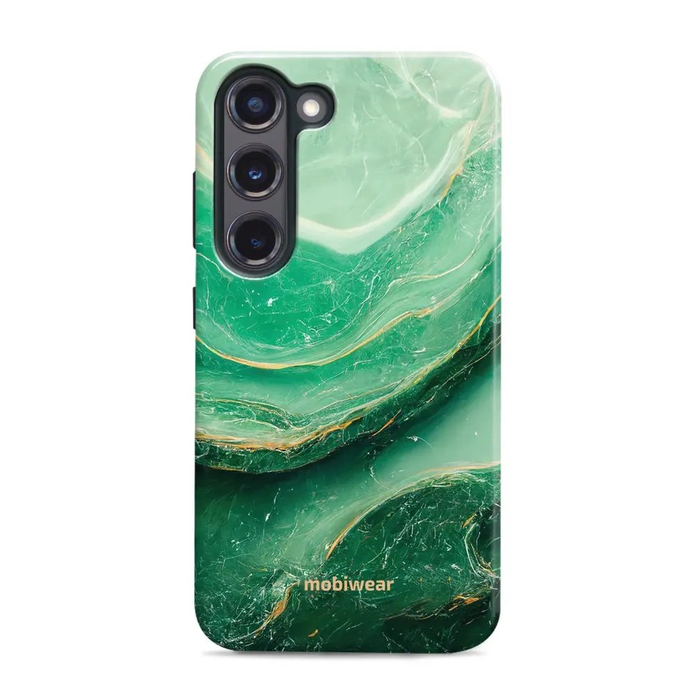 Odolný obal Mobiwear Elite Pro - Samsung Galaxy S23 Plus - EP38E Zelený mramor