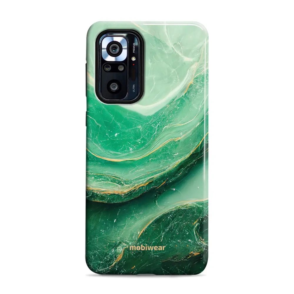 Odolný obal Mobiwear Elite Pro - Xiaomi Redmi Note 10 Pro - EP38E Zelený mramor