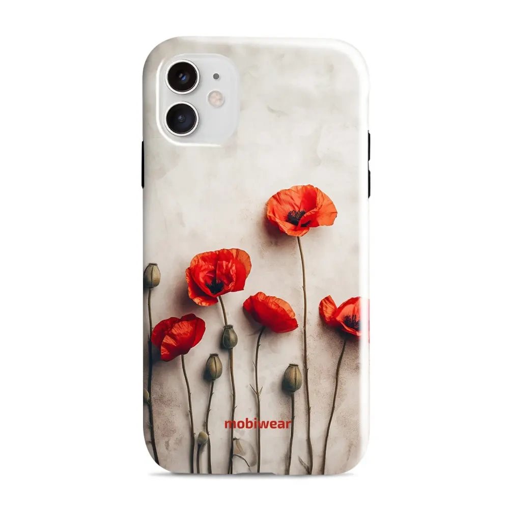 Odolný obal Mobiwear Elite Pro - Apple iPhone 11 - EP42E Vlčí máky