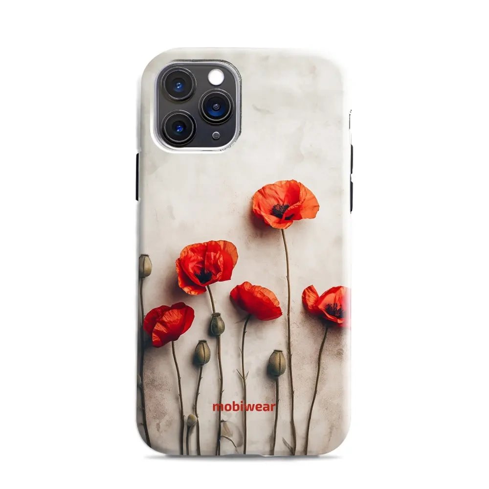 Odolný obal Mobiwear Elite Pro - Apple iPhone 11 Pro - EP42E Vlčí máky
