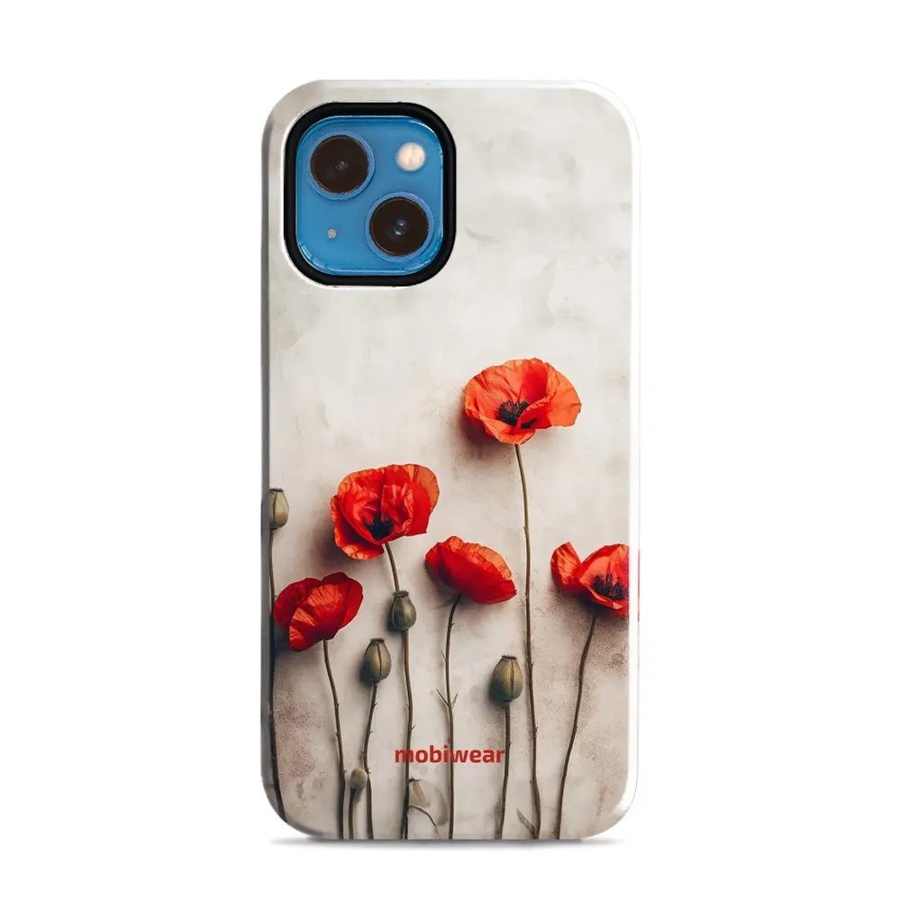 Odolný obal Mobiwear Elite Pro - Apple iPhone 13 Mini - EP42E Vlčí máky