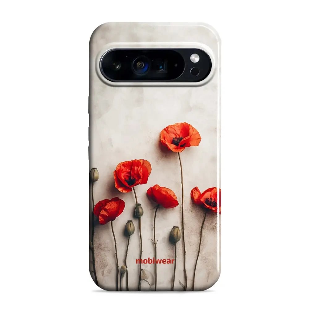 Odolný obal Mobiwear Elite Pro - Google Pixel 9 / 9 Pro - EP42E Vlčí máky